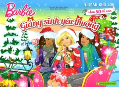 40_Barbie giáng sinh yêu thương -Tô màu khổ lớn với hơn 50 đề can