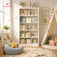 Kệ Sách Gỗ MDF 5 Tầng GP250.01 - Cao 156cm - Nhà Gọn Gàng Hơn, Trẻ Thích Đọc Sách Hơn
