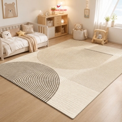 Thảm Trải Sàn Bắc Âu 5D Cao Cấp 1.6x2.3m | Êm Ái, Chống Trơn, Hiện Đại