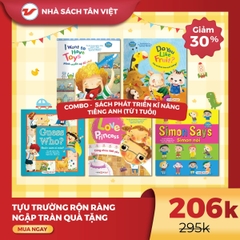 CB39 - Combo 5 cuốn Playtime in English: Sách phát triển kĩ năng tiếng Anh từ 1 tuổi