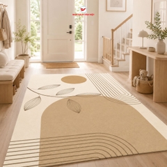 Thảm Trải Sàn Bắc Âu 5D Cao Cấp 1.6x2.3m | Êm Ái, Chống Trơn, Hiện Đại