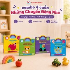 Combo 4 cuốn: Những Chuyển Động Nhỏ - Kích Thích Giác Quan - Song Ngữ Anh Việt
