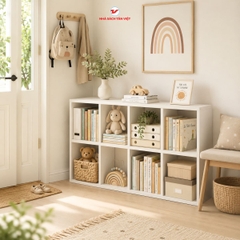 Kệ sách tổ ong đa tầng trắng GA22.01 - Tân Việt Books