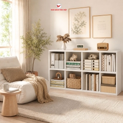 Kệ sách tổ ong đa tầng trắng GA22.01 - Tân Việt Books