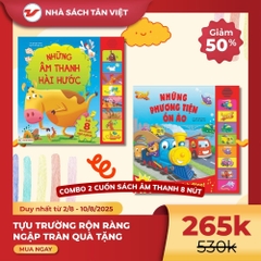 CB35 - Combo Sách Âm Thanh 8 Nút: Những Phương tiện ồn ào + Những âm thanh hài hước
