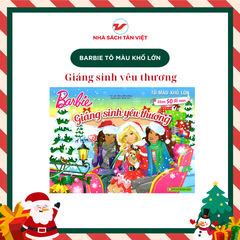 40_Barbie giáng sinh yêu thương -Tô màu khổ lớn với hơn 50 đề can