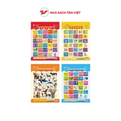Combo 4 Bảng Âm Thanh: Số Đếm, Chữ Cái Tiếng Việt, Chữ Cái Tiếng Anh, Động Vật