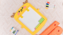 Bảng Vẽ Nam Châm 2 Mặt Cho Bé - (24 Chi Tiết) - Tặng Kèm Phấn, Bút, Bảng Sticker Chữ Số Nam Châm
