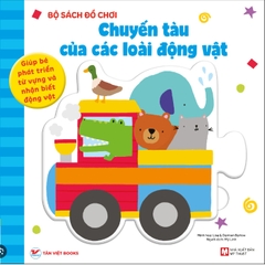 Chuyến Tàu Của Các Loài Động Vật- Bộ Sách Đồ Chơi- Giúp Bé Phát Triển Từ Vựng Và Nhận Biết Màu Sắc