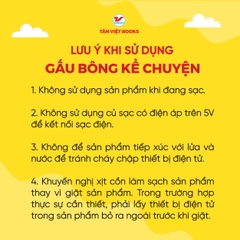 Gấu Bông Kể Chuyện Tân Việt Books - Màu Xanh