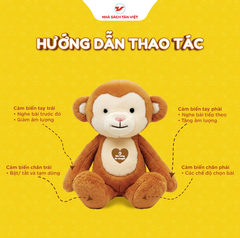 Khỉ bông kể chuyện - Size 40cm - Món quà trí tuệ cho bé