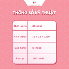 Thỏ bông kể chuyện - Loại to nằm ngang - Size 40cm - Món quà trí tuệ cho bé