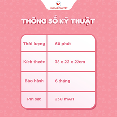 Thỏ bông kể chuyện - Loại nhỏ nằm ngang - Size 25cm - Món quà trí tuệ cho bé