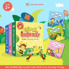 Bộ Hộp Thư Viện Đầu Tiên Của Bé - Sách Song Ngữ Nhận Biết - Trẻ 2+