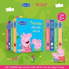 Bộ Hộp Peppa Pig: Thư Viện Đầu Tiên Của Tớ - Sách Tranh Tập Đọc 2+