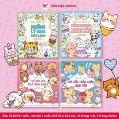 Combo 2 Cuốn Sách Tô Màu Trà Sữa Boba - Phát Triển Đa Giác Quan