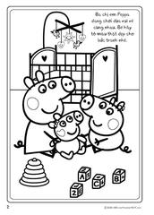 HEO PEPPA - SÁCH TÔ MÀU VÀ BÓC DÁN – GIA ĐÌNH HẠNH PHÚC