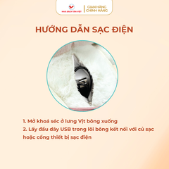 Vịt Bông Vàng Kể Chuyện - Phiên Bản Tinh Gọn - 2 Nút Bấm - Size 25cm