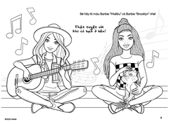 BarBie Sách Tô Màu Khổ Lớn - Bạn Gái Nữ Tính