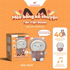Mèo bông kể chuyện - Size 25cm - Món quà trí tuệ cho bé