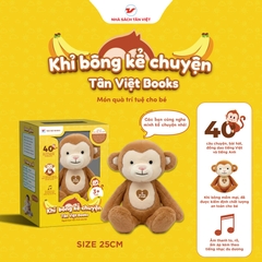 Khỉ bông kể chuyện - Size nhỏ 25cm - Món quà trí tuệ cho bé