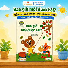 Combo 5 cuốn: Gấu con tinh nghịch - Phiên bản bìa mềm - Truyện tranh giáo dục nhân cách cho trẻ