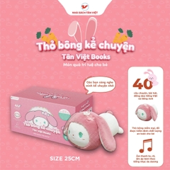 Thỏ bông kể chuyện - Loại nhỏ nằm ngang - Size 25cm - Món quà trí tuệ cho bé