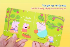 Combo 4 hộp sách Peppa Pig - Thư viện mini cho bé từ 2 tuổi - Giúp bé nhanh biết nói, biết đọc