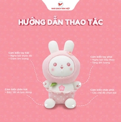 Thỏ Bông Kể Chuyện - Quần Hồng Chấm Bi - Size 40cm