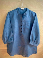 ao-so-mi-linen-co-tron-xanh-co-vit