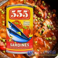 Cá Hộp Hiệu 555 - Sardines Hot Red 155g