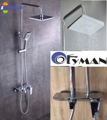 CS040_Cây sen tắm cao cấp-OR201-Đồng mạ crom,củ đúc khối vuông.