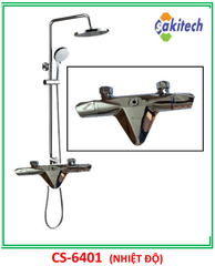 Cây sen tắm Nhiệt độ cao cấp CS6401- Đồng mạ Crom, Đầu vòi nhọn,núm xoay cách điệu.