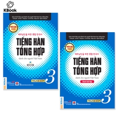 Combo Sách Tiếng hàn tổng hợp dành cho người Việt Nam Trung cấp 3 (Bản đen trắng)