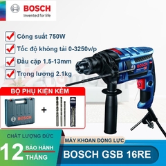 Máy khoan động lực điện Bosch GSB 16 RE 750W