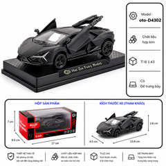 Mô Hình Xe Lamborghini nhiều màu sắc tỉ lệ 1:43 chất liệu Hợp kim - FULL BOX : box màu SKU : oto-D4302 - (VAT: 003-01-35) - K54-T2-S8