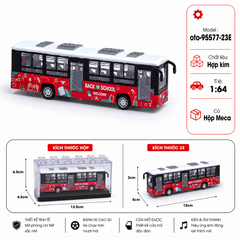 Mô Hình Xe Khách Chở Người -  tỉ lệ 1:64 chất liệu hợp kim - SKU : oto-95577-23E - ( VAT : 103-01-20 ) - K157-T2-S9