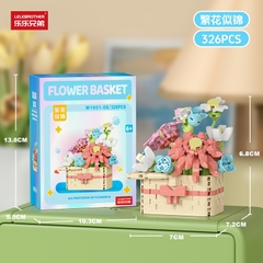 Bộ đồ chơi lắp ghép chậu hoa 326pcs. SKU: LG-W1801-08 ( VAT 001-06-11 ) - K117-T2-S8