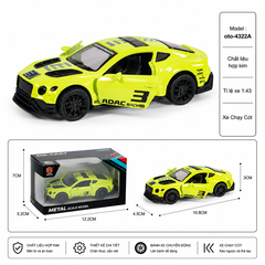 Mô Hình xe Oto đua hợp kim , tỉ lệ 1:43 - Dài 10.8cm - rộng 4.5cm - cao 3cm - SKU : oto-4322A - ( Vat : 003-01-20 )