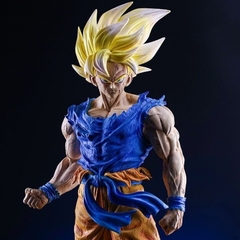 Mô Hình Goku áo Xanh tím Than , Quần Cam siêu ngầu Hàng Thường Bản có đế - cao 42cm - nặng 1.2kg - DragonBall - Có Box Màu - N1-K29-T5-S1