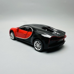 Mô Hình xe Bugati đen đỏ tỉ lệ 1:32 Hợp kim có thể mở cửa - bánh sau chạy cót - Dài 12.5cm - rộng 6cm - cao 3cm nặng : 200gram - FULL BOX : box màu SKU : oto206 - K68-T2-S2