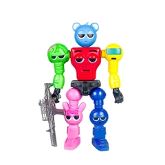 Mô Hình Robot Đầu Xanh Lắp Ghép Ngộ Nghĩnh - Cao : 18cm Nặng 182gr - No Box - K32-T2-S10