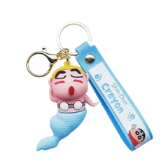móc khóa shin nàng tiên cá - dây dài 11cm mô hình cao 6cm - nặng : 50gram - no box N3-T3