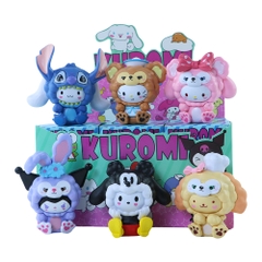 Mô hình kuromi bộ 6 kuromi cosplay blind box - cao 9.5cm - Nặng 500gram - Bọc Túi - Hộp Màu n3-k37-t1-s3