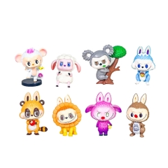 Hàng Cao Cấp - Mô hình labubu bộ 8 labubu blind box - cao 8cm - Nặng 300gram - Bọc Túi - Hộp Màu N3-K52-T2-S1