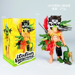 Mô Hình tung tung sahur Người Khỉ Cầm Voi - Cao : 18cm Nặng 200gr - Hộp Màu - K28-T2-S1