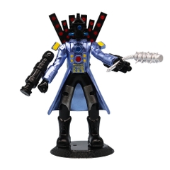 Mô Hình Titan Audio Man Toilet Man áo xanh cầm chuỳ nhân vật trong Skibidi Toilet - Cao 17cm - nặng 200Gram - Bọc túi OPP - No Box K22-T2-S3