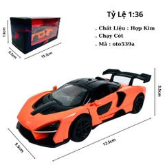 Mô Hình Xe Đua Cam tỉ lệ 1:36 Hợp kim có thể mở cửa - bánh sau chạy cót - Dài 12.5cm - rộng 5.5cm - cao 3.5cm - nặng : 300gram - FULL BOX : box màu SKU : oto539a - K52-T4-S6