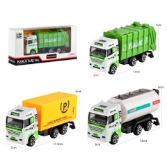 Mô Hình 3 Oto Xây Dựng Vàng Xanh hợp kim , tỉ lệ 1:64 - Dài 12cm - rộng 3.5cm - cao 5cm- SKU : oto-CF17-M10 - ( Vat : 003-01-20 )