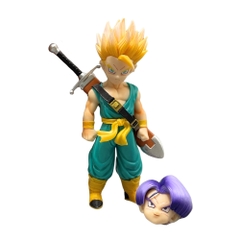 Mô Hình Dragon Ball Trunks Kid dáng đứng có đầu thay thế - cao 19cm - nặng 220g - DragonBall - Hộp màu K28-T1-S11